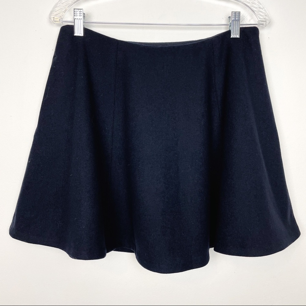 Theory Cashmere Wool Blend Merlock Mini Skirt